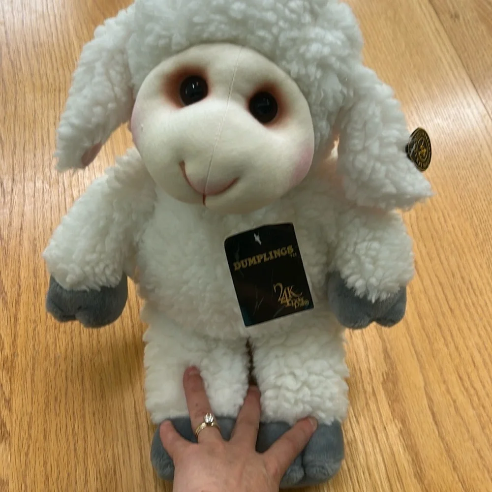 NWT 24k Dumplings 1991 Polar Puff Lamb Plush Sheep Lambington White Fluffy 16”